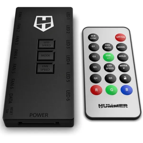 Nox Hummer Hub Controlar Remoto para Ventiladores A-RGB
