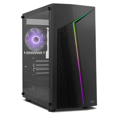 Nox Infinity Zeta ARGB M-ATX Cristal Templado USB 3.0 Negra Nox Infinity Zeta ARGB M-ATX Cristal Templado USB 3.0 Negra