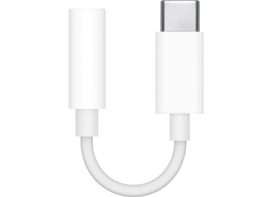 Adaptador Apple MU7E2ZM/A de USB Tipo-C a Toma para Auriculares 3.5...