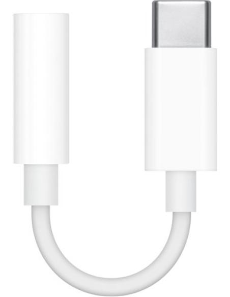 Adaptador Apple MU7E2ZM/A de USB Tipo-C a Toma para Auriculares 3.5...