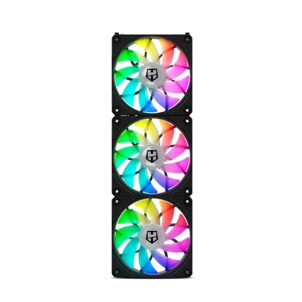 Nox Hummer Easy Link ARGB Set de 3 Ventiladores 120mm Negros