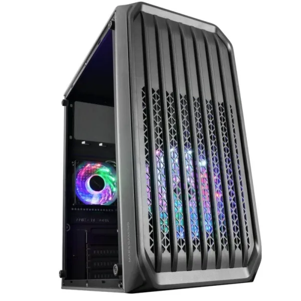 Mars Gaming MC-S2 Caja PC Micro-ATX Ultra-Compacta 2x Ventilador FRGB USB 3.0 Ventana Negro