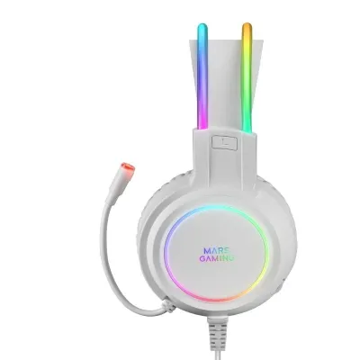Mars Gaming MHRGBW Auriculares Gaming RGB Blancos