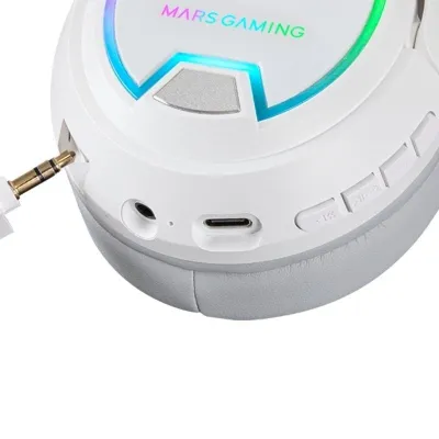 Mars Gaming MHW-100 Auriculares Gaming Inalámbricos Blancos