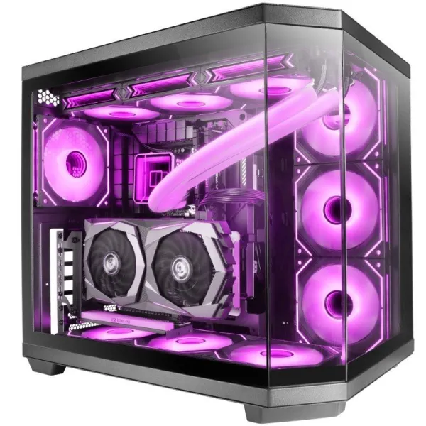 Torre PC Mars Gaming MC-3TCORE Semitorre ATX Cristal Templado USB-C Negra