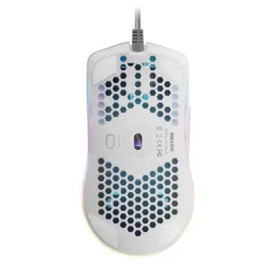 Mars Gaming MMAX Ratón Gaming RGB 12400DPI Blanco