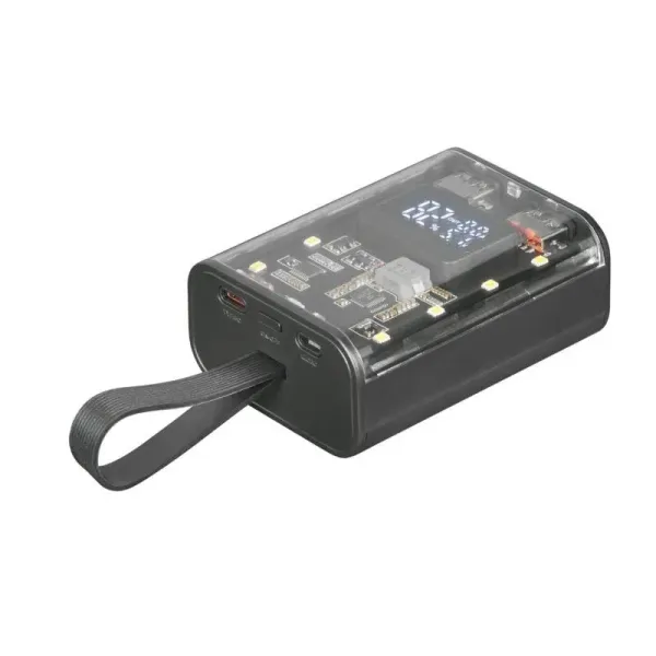 Mars Gaming MPK-10K PowerBank Compacta con Pantalla de Carga Múltiple 10000mah 22.5W Negro 