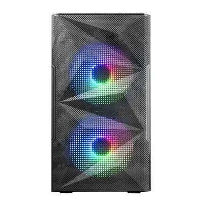 Mars Gaming MC-ME Minitorre FRGB Cristal Templado USB 3.0 Negra