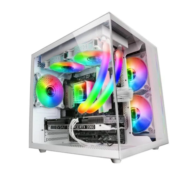 Mars Gaming MC-VIEW Minitorre Cristal Templado USB 3.0 Blanca