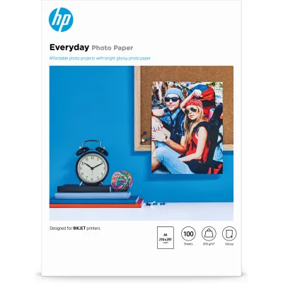 HP Papel Fotográfico 100 Hojas A4 200gr.