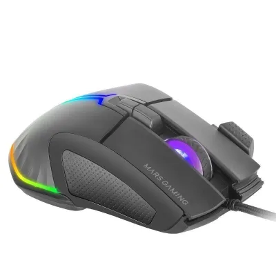Mars Gaming MM-XT Ratón Gaming RGB Ergonómico con Reposa Pulgar