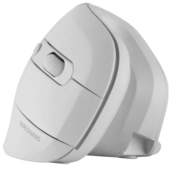 Mars Gaming MMW-ERGOPROW Ratón Inalámbrico Vertical 3200 DPI Receptor Inalámbrico 2.4GHz Blanco
