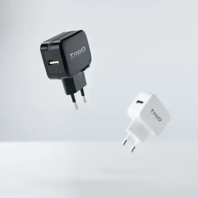 Cargador de Pared TooQ TQWC-1S01/ 1xUSB/ 12W/ Negro Cargador de Pared TooQ TQWC-1S01/ 1xUSB/ 12W/ Negro