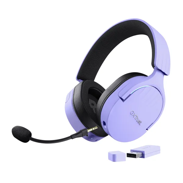 Trust GXT 491P Fayzo Auriculares Gaming Inalámbricos Morados 
