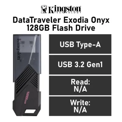 Kingston DataTraveler Exodia Onyx 128GB USB 3.2 Gen1 Kingston DataTraveler Exodia Onyx 128GB USB 3.2 Gen1
