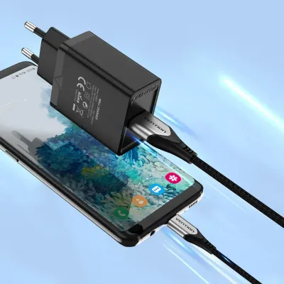 Vention FABB0-EU Cargador de Pared USB 18W Negro Vention FABB0-EU Cargador de Pared USB 18W Negro