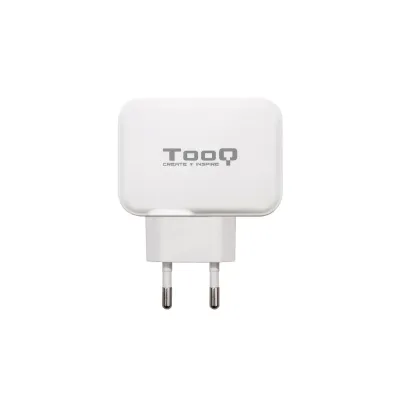 TooQ Cargador de Pared USB + USB-C 27W Blanco