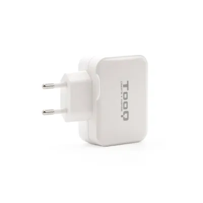 TooQ Cargador de Pared USB + USB-C 27W Blanco
