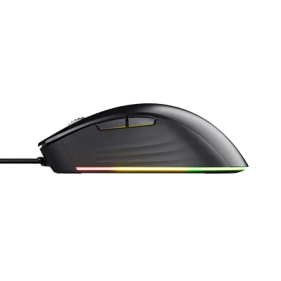 Trust GXT924 YBAR Plus Ratón Gaming RGB 25600 DPI Negro