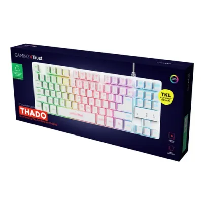 Trust GXT 833W Thado TKL Teclado USB Gaming con Iluminación LED