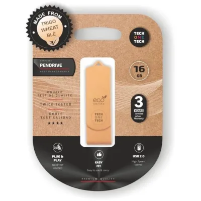 Pendrive 16GB Tech One Tech Ecotech USB 2.0 Pendrive 16GB Tech One Tech Ecotech USB 2.0