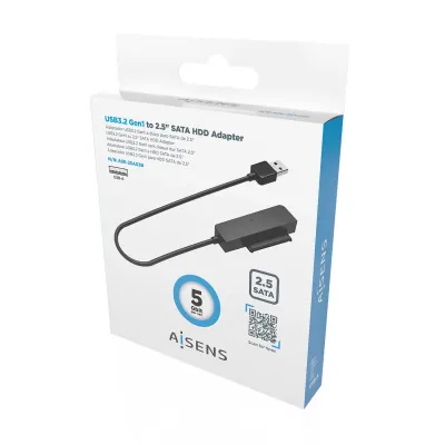 Adaptador para Discos Duros 2.5' Aisens ASE-25A03B/ USB Macho - Adaptador para Discos Duros 2.5' Aisens ASE-25A03B/ USB Macho -