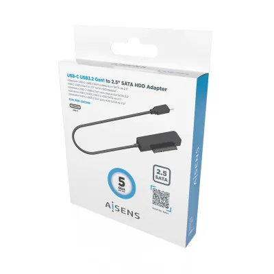 Adaptador para Discos Duros 2.5' Aisens ASE-25C04B/ USB 3.1 Adaptador para Discos Duros 2.5' Aisens ASE-25C04B/ USB 3.1