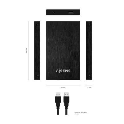 Aisens Carcasa Disco Duro 2.5" SATA USB 3.0 Negra Aisens Carcasa Disco Duro 2.5" SATA USB 3.0 Negra