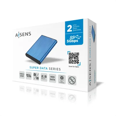 Aisens Caja Externa para Disco Duro 2.5" SATA USB 3.0 Azul Aisens Caja Externa para Disco Duro 2.5" SATA USB 3.0 Azul