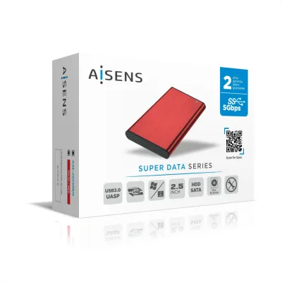 Aisens Caja Externa para Disco Duro 2.5" SATA USB 3.0 Rojo Aisens Caja Externa para Disco Duro 2.5" SATA USB 3.0 Rojo
