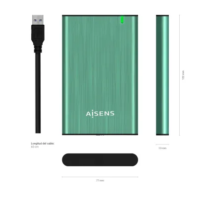 Aisens ASE-2525SGN Caja Externa para Disco Duro de 2.5" SATA Aisens ASE-2525SGN Caja Externa para Disco Duro de 2.5" SATA
