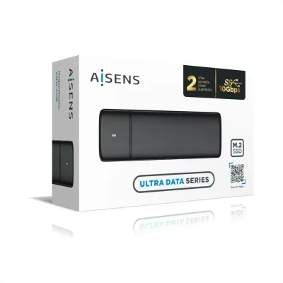 Aisens Ultra Data Caja Externa SSD M.2 PCIe/SATA a USB 3.2 Negra Aisens Ultra Data Caja Externa SSD M.2 PCIe/SATA a USB 3.2 Negra