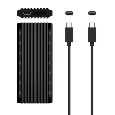 Aisens ASM2-RGB012B Caja Externa para Disco SSD M.2 SATA/NVMe Aisens ASM2-RGB012B Caja Externa para Disco SSD M.2 SATA/NVMe