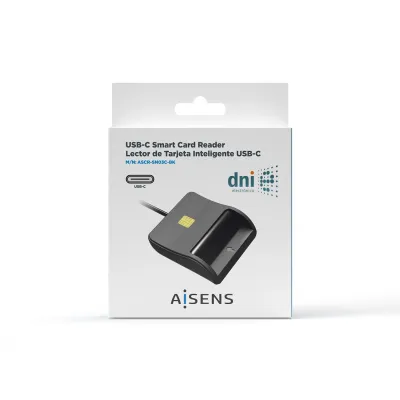 Aisens ASCR-SN03C-BK Lector de DNI USB-C