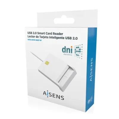 Aisens Lector De DNI Inteligente Blanco Aisens Lector De DNI Inteligente Blanco