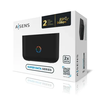 Aisens ASDS-D01B Docking Station Negro de Doble Bahia para Aisens ASDS-D01B Docking Station Negro de Doble Bahia para