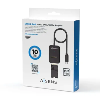 Aisens ASUC-M2D011-BK Mini Docking USB-C para disco SSD M2 Aisens ASUC-M2D011-BK Mini Docking USB-C para disco SSD M2