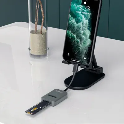 Aisens ASUC-M2D012-GR Dock de USB-C a M.2 (NGFF) SATA/NVMe Gris Aisens ASUC-M2D012-GR Dock de USB-C a M.2 (NGFF) SATA/NVMe Gris