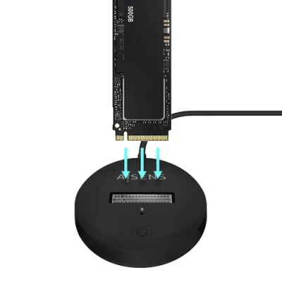 Aisens ASUC-M2D013-BK Dock USB-C a M.2 (NGFF) SATA/NVMe Negro Aisens ASUC-M2D013-BK Dock USB-C a M.2 (NGFF) SATA/NVMe Negro