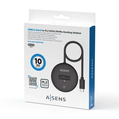 Aisens ASUC-M2D013-BK Dock USB-C a M.2 (NGFF) SATA/NVMe Negro Aisens ASUC-M2D013-BK Dock USB-C a M.2 (NGFF) SATA/NVMe Negro