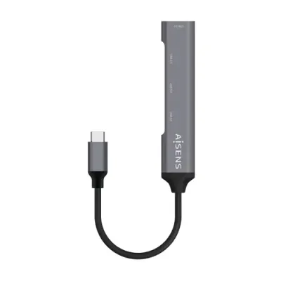 Aisens Adaptador Hub USB 3.1 Tipo C a 4x USB 3.0 Gris Aisens Adaptador Hub USB 3.1 Tipo C a 4x USB 3.0 Gris