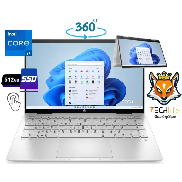 HP Pavilion X360 14-EK1034NS Intel Core i7-1355u 16GB 512GB SSD 14" Táctil