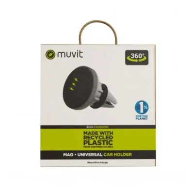 Soporte de Smartphone para Coche Muvit MCCHL0001 Soporte de Smartphone para Coche Muvit MCCHL0001