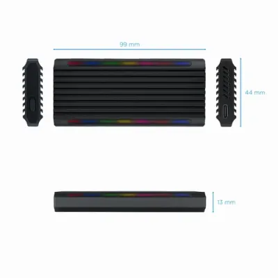 TooQ Shinobi Caja Externa para SSD M.2 NGFF/NVMe USB-C 3.1 Gen2 TooQ Shinobi Caja Externa para SSD M.2 NGFF/NVMe USB-C 3.1 Gen2