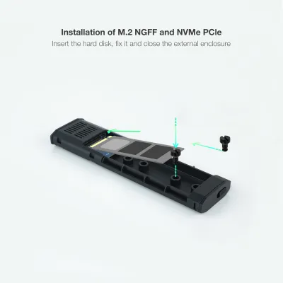 TooQ SHURA Caja Externa para SSD M.2 NGFF/NVMe Negra TooQ SHURA Caja Externa para SSD M.2 NGFF/NVMe Negra