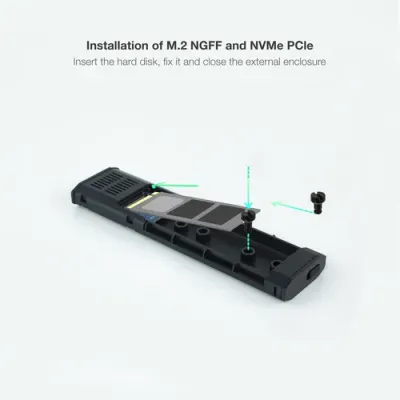 TooQ SHURA Caja Externa para SSD M.2 NGFF/NVMe Negra TooQ SHURA Caja Externa para SSD M.2 NGFF/NVMe Negra