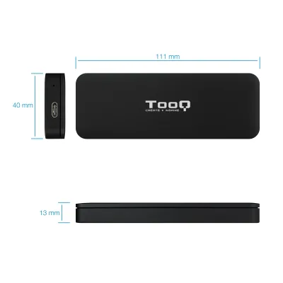 TooQ TQE-2280B Caja Externa para SSD M.2 NVMe PCIe a USB-C 3.1 TooQ TQE-2280B Caja Externa para SSD M.2 NVMe PCIe a USB-C 3.1