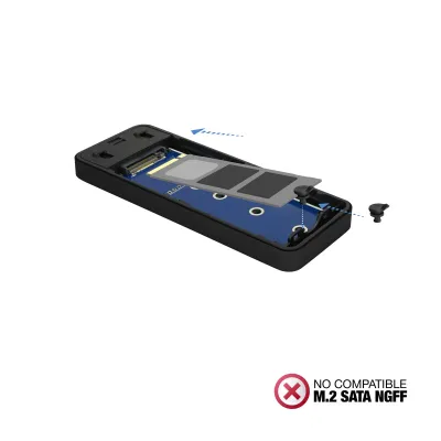 TooQ TQE-2280B Caja Externa para SSD M.2 NVMe PCIe a USB-C 3.1 TooQ TQE-2280B Caja Externa para SSD M.2 NVMe PCIe a USB-C 3.1