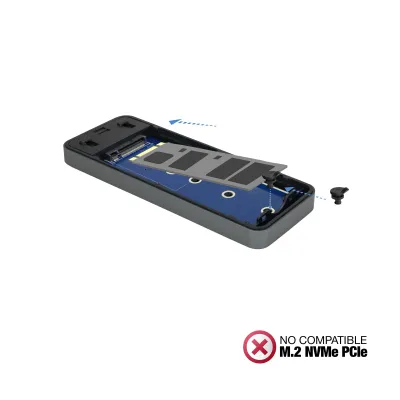 TooQ TQE-2281G Caja Externa para SSD M.2 NGFF a USB-C 3.1 TooQ TQE-2281G Caja Externa para SSD M.2 NGFF a USB-C 3.1