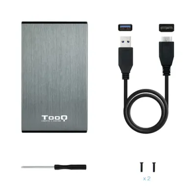 TooQ TQE-2527 Carcasa USB 3.0 para Discos Duros 2.5" SATA 3 Gris TooQ TQE-2527 Carcasa USB 3.0 para Discos Duros 2.5" SATA 3 Gris
